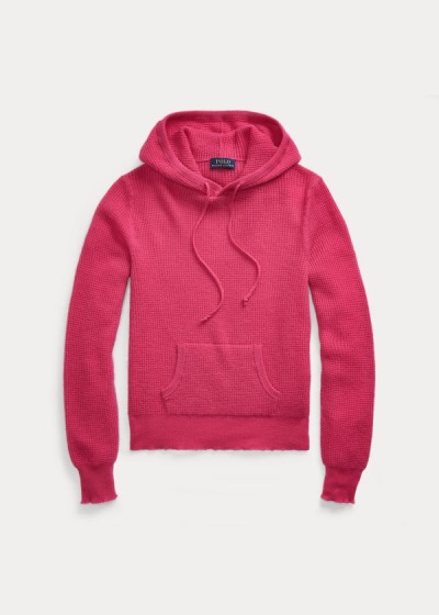 Polo Ralph Lauren Waffle-Knit Cashmere Hættetrøje Dame Danmark (JZDRN9371)